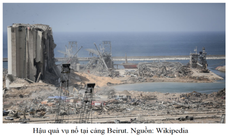 Vào tháng 8 năm 2020, hai vụ nổ xảy ra tại bến cảng của thành phố Beirut, (ảnh 1)