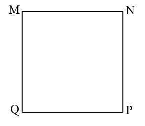 Bằng cách dùng thước đo trên hình vẽ, hình vuông MNPQ có độ dài cạnh là: (ảnh 1)