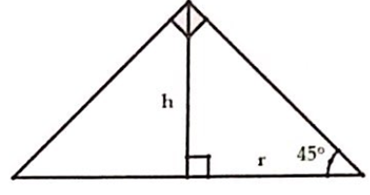 Cho hình nón (N) có thiết diện qua trục là một tam giác vuông có cạnh huyền bằng a (ảnh 1)