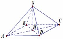 Cho khối chóp đều S.ABCD có cạnh đáy bằng a căn bậc hai 3  , cạnh bên bằng 2a (ảnh 1)