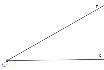 a) Vẽ hai đường thẳng ab và cd cắt nhạu tại điểm I. Xác định các  (ảnh 3)