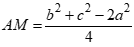 Cho tam giác ABC có AB = c, BC = a, AC = b. Gọi M là trung điểm của BC. Mệnh đề nào sau đây đúng? (ảnh 3)