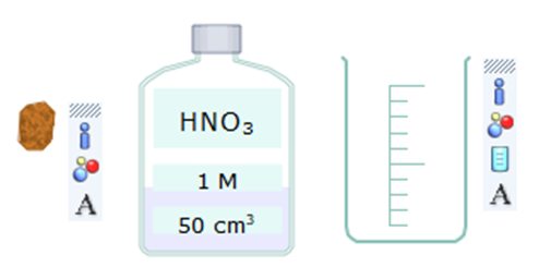 Sử dụng thẻ New để mô phỏng thí nghiệm copper tác dụng với dung dịch nitric acid. (ảnh 1)