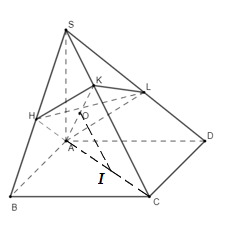 Cho hình chóp S.ABCD có đáy ABCD là hình vuông cạnh a, cạnh bên SA (ảnh 1)