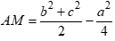 Cho tam giác ABC có AB = c, BC = a, AC = b. Gọi M là trung điểm của BC. Mệnh đề nào sau đây đúng? (ảnh 2)