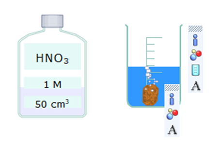 Sử dụng thẻ New để mô phỏng thí nghiệm copper tác dụng với dung dịch nitric acid. (ảnh 2)