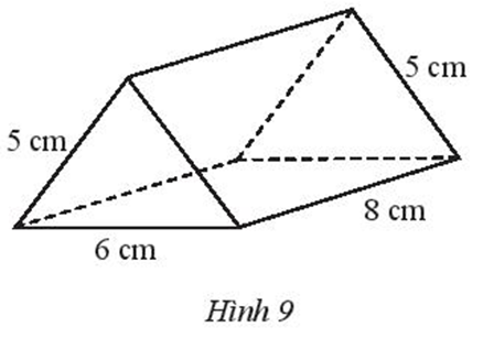 Tạo lập hình lăng trụ đứng tam giác với kích thước như Hình 9. (ảnh 1)