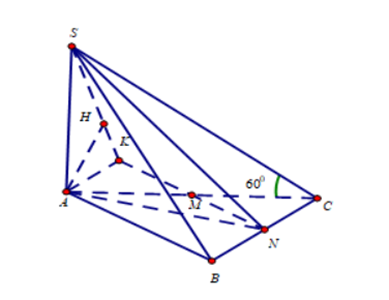 Cho hình chóp S.ABC có đáy ABC là tam giác vuông tại  (ảnh 1)