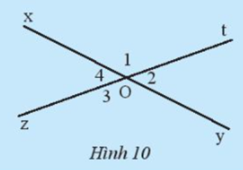 Quan sát Hình 10. a) Hãy dùng thước đo góc để đo góc O1 và O3 (ảnh 1)