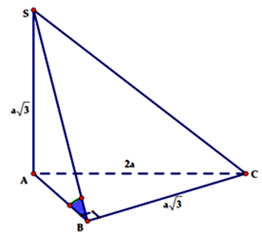 Cho hình chóp S.ABC có đáy ABC là tam giác vuông tại BC (ảnh 1)