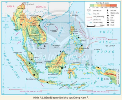 Quan sát bản đồ tự nhiên của từng khu vực của châu Á và các thông tin (ảnh 1)