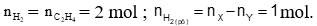 Hỗn hợp khí X gồm H2 và C2H4 có tỉ khối so với He là 3,75. (ảnh 3)