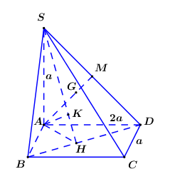 Cho hình chóp S.ABCD có đáy ABCD là hình chữ nhật, SA vuông góc (ABCD) (ảnh 1)