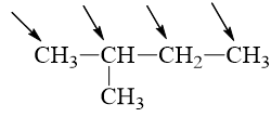 Cho isopentan tác dụng với Cl2 theo tỉ lệ số mol 1: 1, số sản phẩm monoclo tối đa thu được là (ảnh 1)