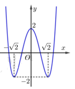 Đồ thị của hàm số nào dưới đây có dạng như đường cong trong hình vẽ     (ảnh 1)
