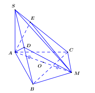 Cho hình chóp S.ABC có SA = 4, AB = 2, AC = 1 và SA vuông góc (ABC). Gọi O là tâm (ảnh 1)
