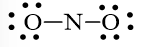 Công thức Lewis biểu diễn cấu tạo của NO2 là (ảnh 1)