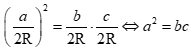Tam giác ABC có sin^2 A = sinB.sinC. Mệnh đề nào sau đây đúng? A. cosA = 1/2 B. cosA > 1/2 C. cosA <1/2 (ảnh 5)