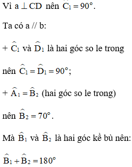 Cho Hình 17, biết a // b. Tính số đo của các góc B1 và D1 (ảnh 3)