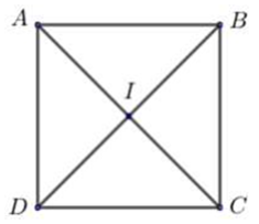 Trong mặt phẳng với hệ tọa độ Oxy, cho hình vuông ABCD có diện tích (ảnh 1)