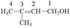 Gọi tên hợp chất sau: (CH3)2C=CHCH2OH? (ảnh 1)