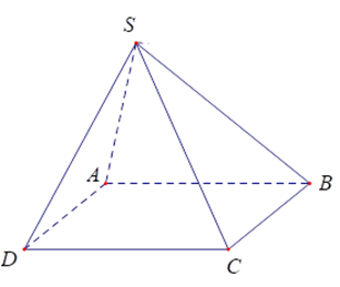 Cho hình chóp S.ABCD, ABCD là hình bình hành, tam giác SAB là tam giác đều cạnh a. Tính tích vô hướng DC→.BS→ ? (ảnh 1)
