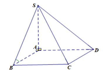 Cho khối chóp S.ABCD có đáy là hình vuông cạnh 2a cạnh bên SA vuông góc  (ảnh 2)
