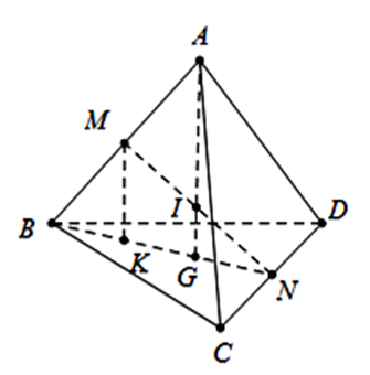Trong không gian tọa độ Oxyz, cho điểm A(1;1;-2)  thuộc mặt cầu  (ảnh 1)