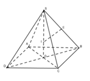 Cho hình chóp S.ABCD đều có AB=2 và SA=3 căn 2. Bán kính của mặt cầu (ảnh 1)