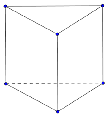 Tạo lập hình lăng trụ đứng có đáy là tam giác đều cạnh 3 cm và chiều cao 4 cm. (ảnh 2)