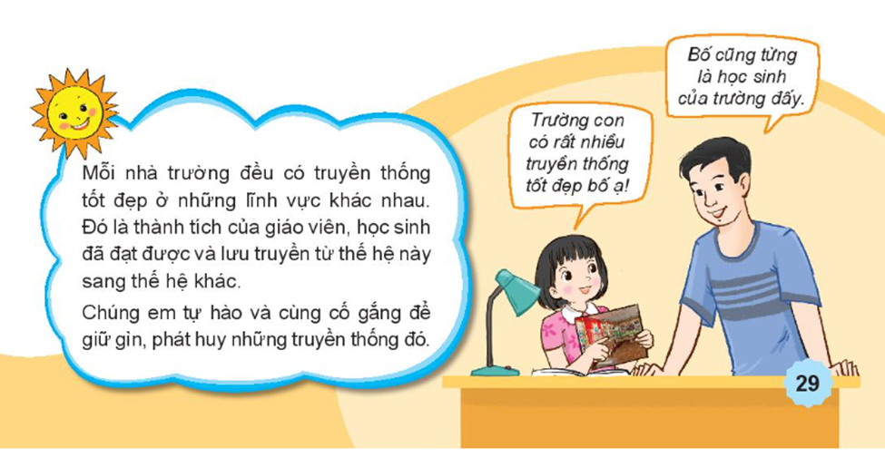 Nói những việc em nên làm để góp phần phát huy truyền thống nhà trường. (ảnh 1)