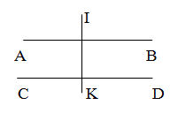 Cho hình bên. Viết tiếp vào chỗ chấm để được câu đúng a Cạnh IK vuông góc (ảnh 1)