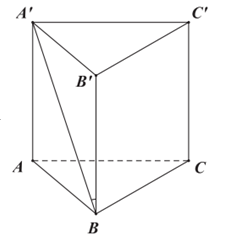 Cho khối lăng trụ đứng  ABC/ A'B'C' có đáy ABC là tam giác vuông cân tại B,  AB=a, BB'=a căn 3,  . Góc giữa đường thẳng  A'B' và mặt phẳng (BCC'B')  bằng (ảnh 1)