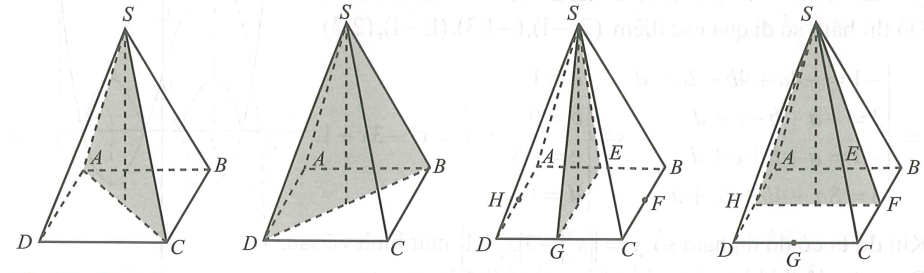 Hình chóp tứ giác đều có bao nhiêu mặt phẳng đối xứng? (ảnh 1)
