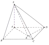 Cho hình chóp S.ABCD có đáy ABCD là hình chữ nhật AB=a, BC=2a, SA=a  và SA vuông góc với mặt phẳng đáy. Côsin của góc giữa đường thẳng SD và mặt phẳng (SAC)  bằng (ảnh 1)