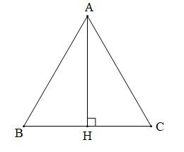 Tam giác đều ABC có đường cao AH. Khẳng định nào sau đây là đúng? (ảnh 1)