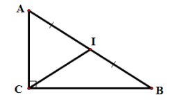 Cho tam giác ABC có điểm O thỏa mãn | vecto OA+OB-2OC|= | vecto OA-OB|.  (ảnh 1)