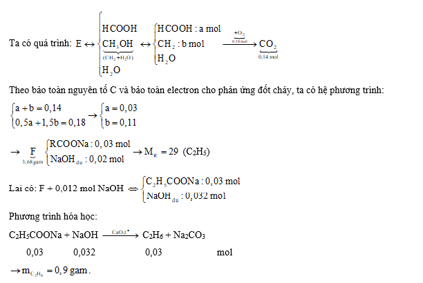 Hỗn hợp E gồm ancol X, axit caboxylic (ảnh 1)