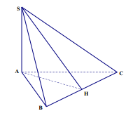 Cho hình chóp S.ABC có SA vuông góc (ABC) và đáy ABC là tam giác đều. Khẳng (ảnh 1)