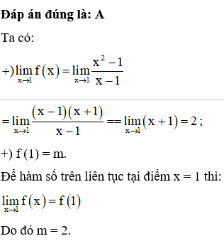Cho hàm số f= x^2-1/x-1 m   với m là tham số thực (ảnh 1)