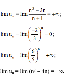 Dãy số nào sau đây có giới hạn bằng 0? (ảnh 1)