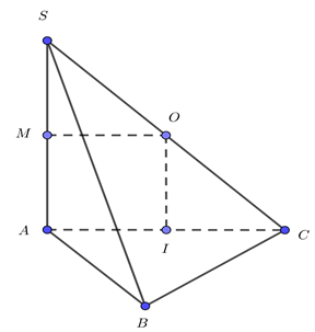 Cho hình chóp S. ABC có đáy ABC là tam giác vuông, biết BA = BC = 2a, cạnh bên (ảnh 1)