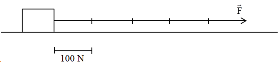 a) Nêu cách biểu diễn lực?  b) Biểu diễn lực kéo 500N tác dụng lên (ảnh 1)
