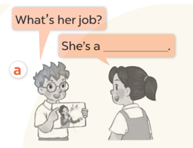 Ask and answer (Hỏi và trả lời) What's her job? (ảnh 1)