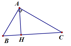 Cho tam giác ABC có AB = 12cm, AC = 5cm, BC = 13cm, đường cao AH. Tính AH. (ảnh 1)