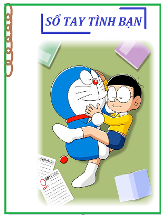 Thiết kế trang bìa cho cuốn sổ tay Niềm vui tình bạn.  (ảnh 1)