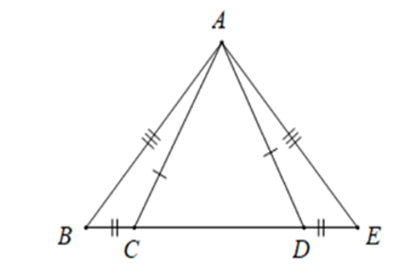 Cho hình vẽ sau. Tam giác nào bằng với tam giác ABC? (ảnh 1)