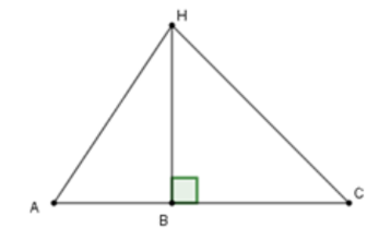 Cho ba điểm A, B, C thẳng hàng và B nằm giữa A và C. Trên đường thẳng vuông góc (ảnh 1)
