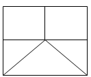 Hình vẽ bên có : ………… hình tam giác  	  	………… hình vuông  (ảnh 1)