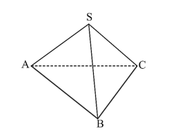 Cho hình chóp tam giác đều S.ABC và có cạnh đáy bằng a, cạnh bên bằng (ảnh 1)